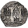 Image 1 : BOLIVIA, Potosí, cob 4 reales, 1654 E, •PH• at top, •4• above cr