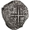 Image 2 : PERU, Lima, cob 1 real, 1660 (V), "Star of Lima" type with date 660 above five-point star, rare.