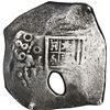 Image 1 : MEXICO, Mexico City, cob 8 reales, 1680/79 L, with natural bubble-hole, extremely rare.