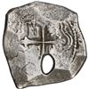 Image 2 : MEXICO, Mexico City, cob 8 reales, 1680/79 L, with natural bubble-hole, extremely rare.