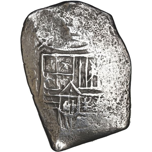 MEXICO, Mexico City, cob 8 reales, Charles II, assayer not visible.
