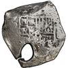 Image 1 : MEXICO, Mexico City, cob 8 reales, Charles II, assayer not visible, large natural bubble-hole.