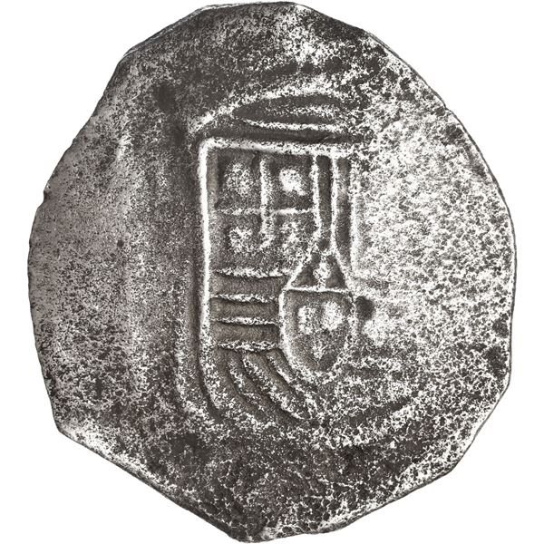 MEXICO, Mexico City, cob 8 reales, Charles II, assayer not visible.