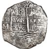 Image 1 : PERU, Lima, cob 8 reales, 1694 M, ex-Mastalir.