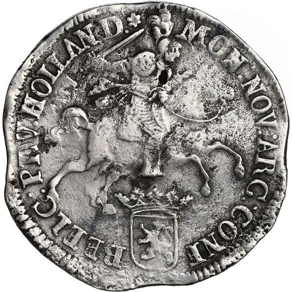 NETHERLANDS (United), Holland, Amsterdam, "rider" ducatoon, 1673, struck with double ducatoon obvers