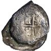 Image 1 : MEXICO, Mexico City, clump of two cob 8 reales, Philip V, assayer not visible (J), pre-1714 style.