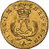 Image 2 : FRANCE, Paris mint, gold louis d'or Mirliton, 1723-A, short palm branches, NGC AU 58 (Shipwreck Blue