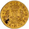 Image 2 : FRANCE, Montpellier mint, gold louis d'or Mirliton, Louis XV, 1724-N, long palm branches, with encru