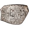 Image 1 : MEXICO, Mexico City, klippe 4 reales, 1733 MF, PCGS AU details / saltwater damage (Rooswijk).