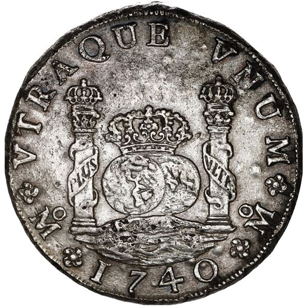 MEXICO, Mexico City, pillar 8 reales, Philip V, 1740 MF.