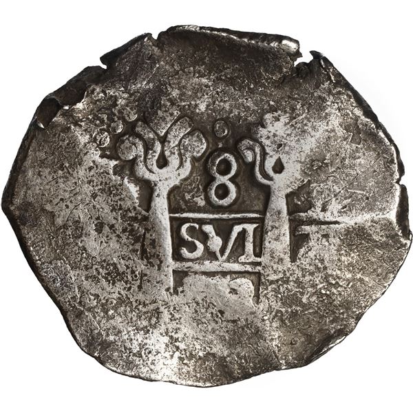 PERU, Lima, cob 8 reales, 1723 M.