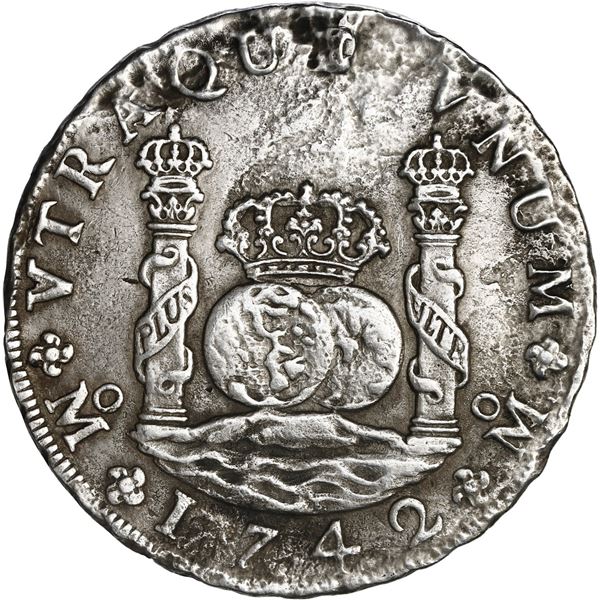 MEXICO, Mexico City, pillar 8 reales, Philip V, 1742/1 MF.