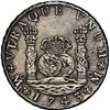 Image 1 : MEXICO, Mexico City, pillar 8 reales, Philip V, 1743 MF, NGC AU details / sea salvaged (Shipwreck Bl