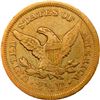 Image 2 : UNITED STATES, Philadelphia mint, gold $2½ coronet Liberty "quarter eagle," 1843, with pinch of gold
