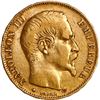 Image 1 : FRANCE, Strasbourg, gold 20 francs, Napoleon III, 1855-BB.