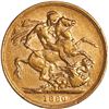 Image 2 : GREAT BRITAIN, London, gold sovereign, Victoria (young head), 1880, St. George type.