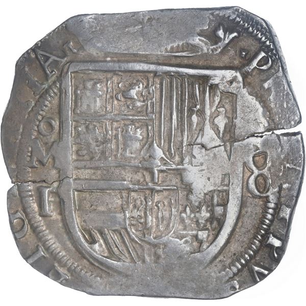 MEXICO, Mexico City, cob 8 reales, Philip III, assayer F (pre-dated type), ex-Hubbard.