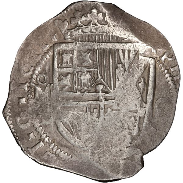 MEXICO, Mexico City, cob 8 reales, 1611 F, N's for M's in legend, PCGS VF35, "top pop," ex-Rutherfor
