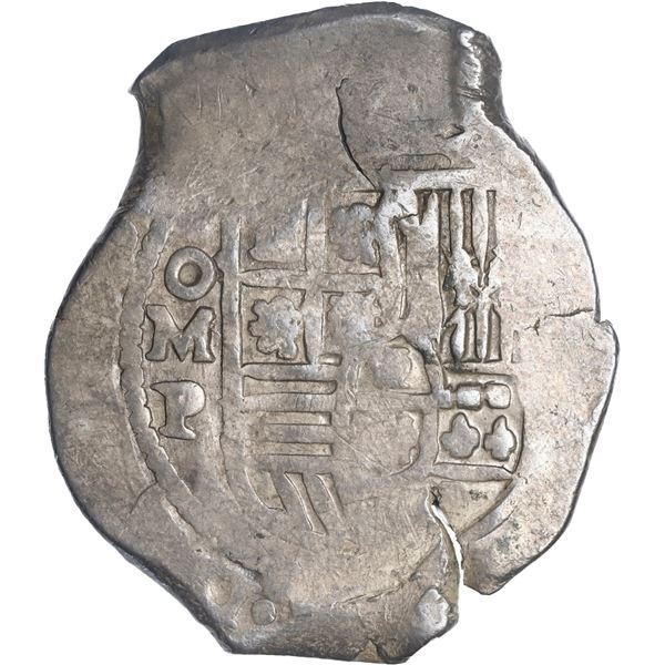 MEXICO, Mexico City, cob 8 reales, Philip IV, assayer P (late 1640s to early 1650s), ex-Hubbard.