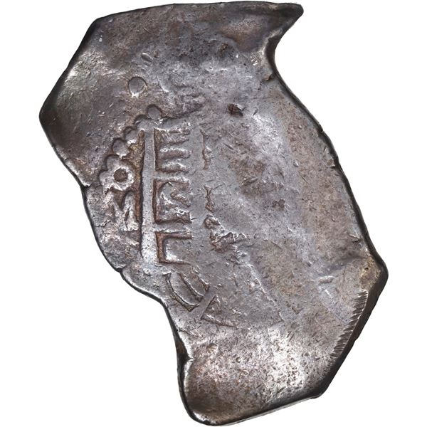 MEXICO, Mexico City, cob 8 reales, 1724 (D), extremely rare.