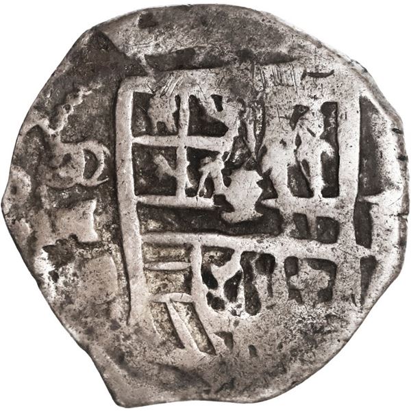 MEXICO, Mexico City, cob 1 real, 163(?) D, rare, ex-Hubbard.