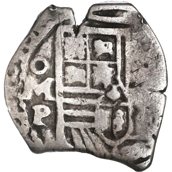 MEXICO, Mexico City, cob 1 real, 1658 P, struck from 2R dies, extremely rare, ex-Hubbard.