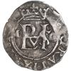 Image 1 : MEXICO, Mexico City, cob ½ real, Philip II, assayer O to right, mintmark oM to left, no king's name 
