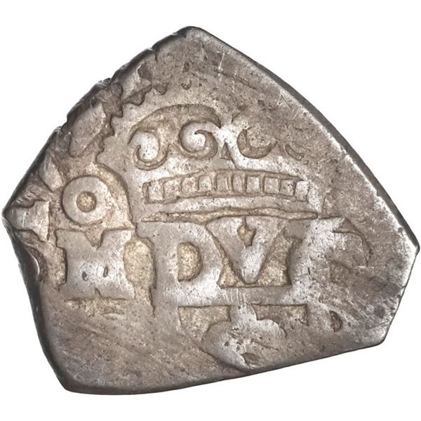 MEXICO, Mexico City, cob ½ real, 1724 (D), very rare, ex-Hubbard.