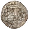 Image 1 : PERU, Lima, cob 8 reales, Philip II, assayer Diego de la Torre, P-8 (flat top) to left, *-oD to righ