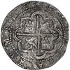 Image 2 : PERU, Lima, cob 8 reales, Philip II, assayer Diego de la Torre, P-8 to left, *-oD to right.