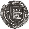 Image 1 : PERU, Lima, cob ¼ real, Philip II, assayer Diego de la Torre, P-oD flanking castle, *-P flanking lio