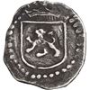 Image 2 : PERU, Lima, cob ¼ real, Philip II, assayer Diego de la Torre, *-P flanking castle.
