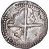 Image 2 : BOLIVIA, Potosí, cob 8 reales, Philip II, assayer C below erased B or B/L, rare.