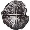 Image 2 : BOLIVIA, Potosí, cob 8 reales, Philip III, assayer M/Q, quadrants of cross transposed, rare.