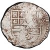 Image 1 : BOLIVIA, Potosí, cob 8 reales, Philip IV, assayer T (late 1620s), "hunched over" lions, PCGS XF40, e