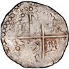 Image 2 : BOLIVIA, Potosí, cob 8 reales, Philip IV, assayer T (late 1620s), "hunched over" lions, PCGS XF40, e