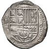 Image 1 : BOLIVIA, Potosí, cob 8 reales, Philip IV, assayer T (1629-30), denomination 8, fine-dot borders, NGC
