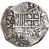 Image 1 : BOLIVIA, Potosí, cob 8 reales, 1646 T, upper half of shield transposed, unique.