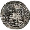Image 1 : BOLIVIA, Potosí, cob 8 reales Royal (galano), 1649 Z, with crowned-L countermark on cross, extremely
