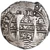 Image 1 : BOLIVIA, Potosí, cob 8 reales, 1653 E, •PH• at top, •pomegranate[x=#8226/