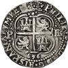Image 2 : BOLIVIA, Potosí, cob 8 reales Royal (galano), 1656 E, PH at top, pomegranate above cross, rare.