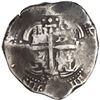 Image 2 : BOLIVIA, Potosí, cob 8 reales, 1658 E, pomegranate above cross.
