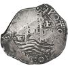 Image 1 : BOLIVIA, Potosí, cob 8 reales, 1665 E, date 665 below cross, PCGS VF35.