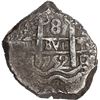 Image 1 : BOLIVIA, Potosí, cob 8 reales, 1752 q.