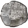 Image 1 : BOLIVIA, Potosí, cob 8 reales, 1754 C, NGC AU / excavation recovery.