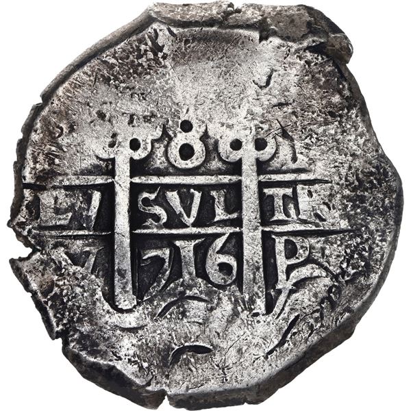 BOLIVIA, Potosí, cob 8 reales, 1716 Y, ex-Calbetó (Plate).