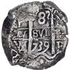 Image 1 : BOLIVIA, Potosí, cob 8 reales, 1739 M, ex-Calbetó (Plate).