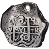 Image 1 : BOLIVIA, Potosí, cob 8 reales, 1750 q, with Guatemala sun-over-mountains countermark (Type II, 1839)