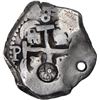 Image 2 : BOLIVIA, Potosí, cob 8 reales, 1750 q, with Guatemala sun-over-mountains countermark (Type II, 1839)