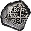Image 1 : BOLIVIA, Potosí, cob 8 reales, 1750 E, with Guatemala sun-over-mountains countermark (Type II, 1839)